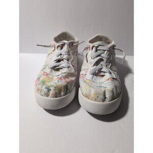 Roxy X Barbie Youth Girls Multicolor Floral Barie Sneakers Size 5